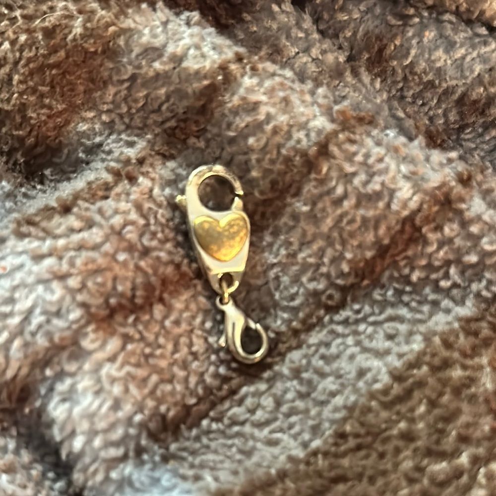 Brighton Golden Heart Double Lobster Accessory/Charm Clasp